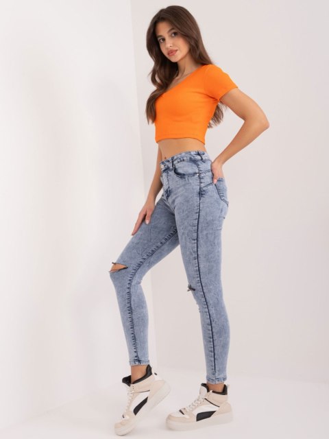 Spodnie jeans NM-SP-H32.12X niebieski S