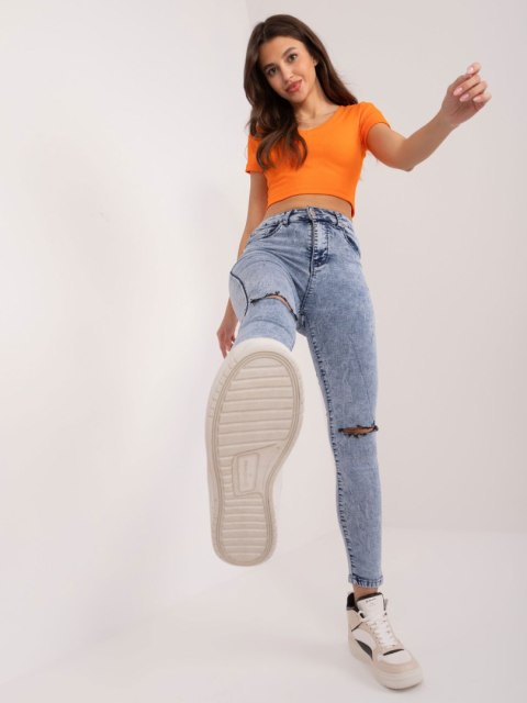 Spodnie jeans NM-SP-H32.12X niebieski S