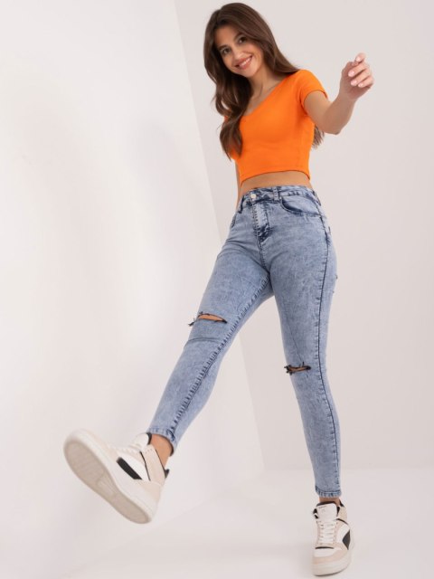 Spodnie jeans NM-SP-H32.12X niebieski S