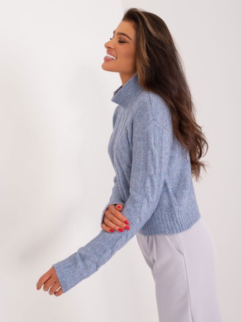 Sweter TW-SW-3002.03 ciemny niebieski L