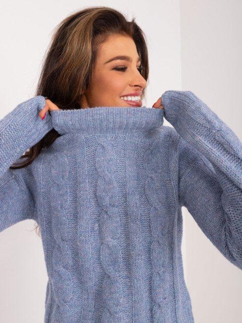 Sweter TW-SW-3002.03 ciemny niebieski L