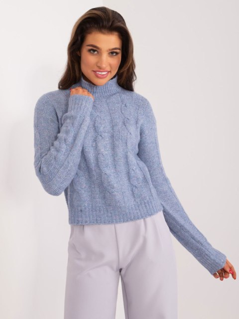 Sweter TW-SW-3002.03 ciemny niebieski L