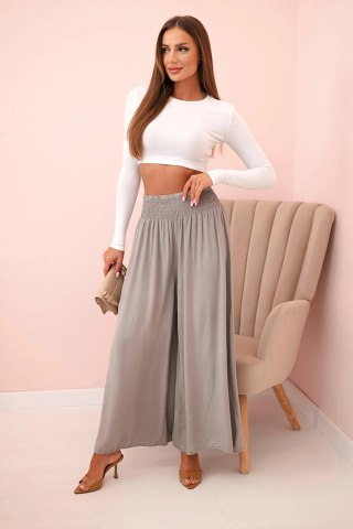 Spodnie damskie wiskozowe z elastycznym pasem fango