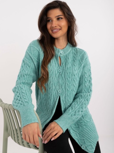 Sweter AT-SW-23525.21 mietowy