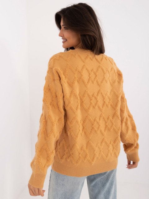 Sweter AT-SW-2361.61 camelowy