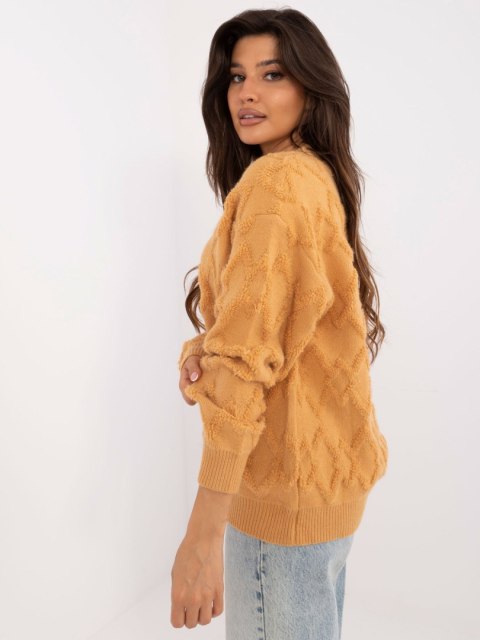 Sweter AT-SW-2361.61 camelowy