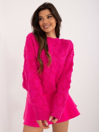 Sweter AT-SW-2361.61 fuksjowy