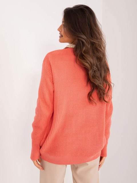 Sweter BA-SW-0321.68P koralowy
