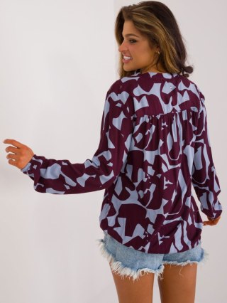Bluzka D73771M11186A bordowy M