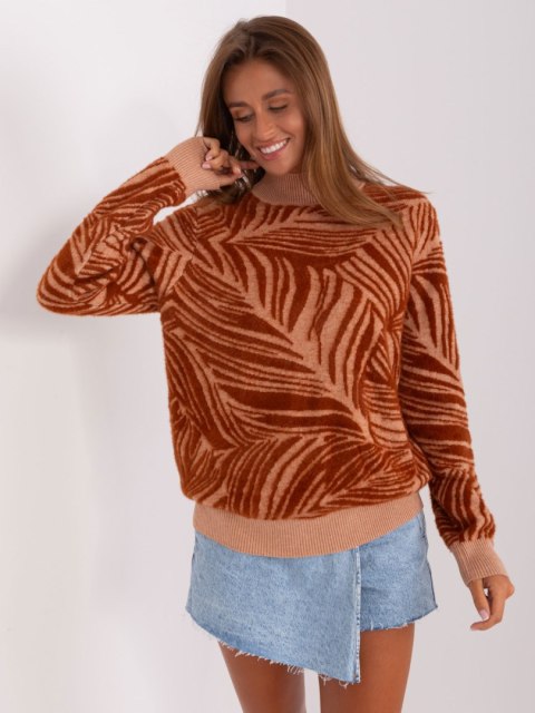 Sweter AT-SW-2357.96 jasny brązowy