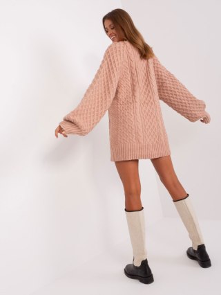 Sweter AT-SW-2367-2.64P ciemny różowy
