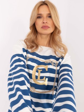 Bluzka CLM-BZ-1261.34 biało-niebieski S