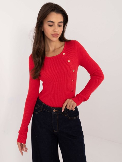 Sweter AT-SW-2332-2.62 czerwony L/XL