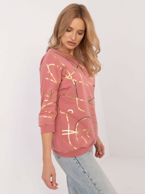 Bluzka CLM-BZ-1257.71 ciemny różowy S