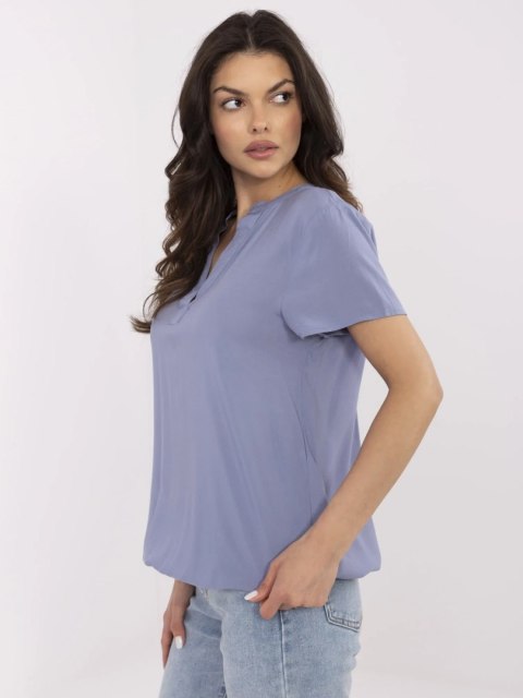 Bluzka D73761M11173A szaro-niebieski S