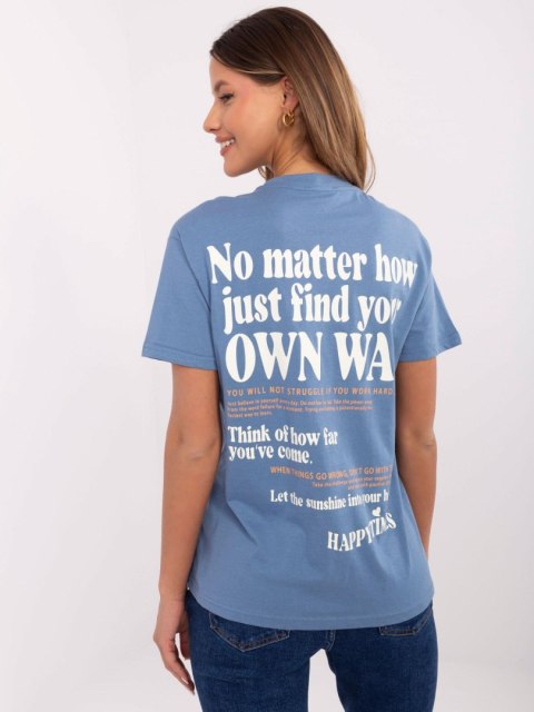 T-shirt D12022AC02645G ciemny niebieski XS