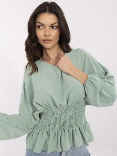 Bluzka D50021F11088A pistacjowy M/L