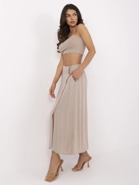 Spódnica D73761M50222A ciemny bezowy XS