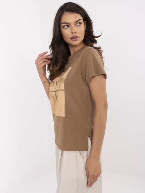 T-shirt CLM-TS-1704.85 jasny brązowy S