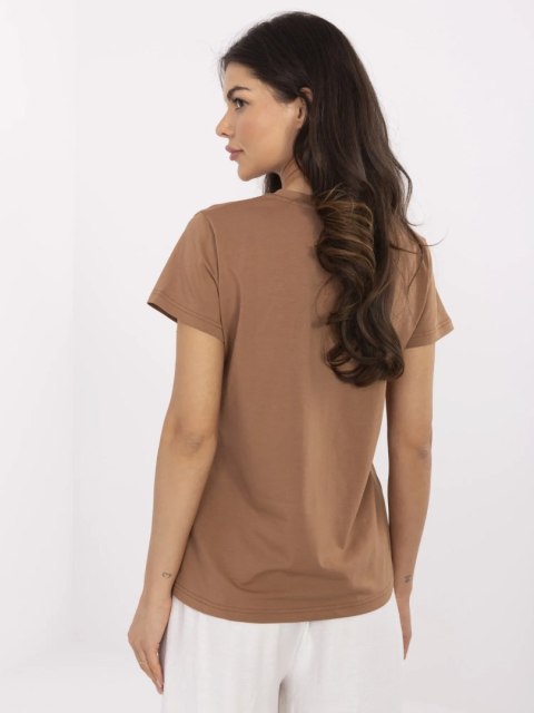 T-shirt CLM-TS-1726.87 jasny brązowy S