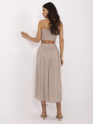 Spódnica D73761M50187B ciemny bezowy M
