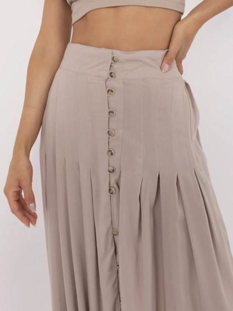 Spódnica D73761M50187B ciemny bezowy S