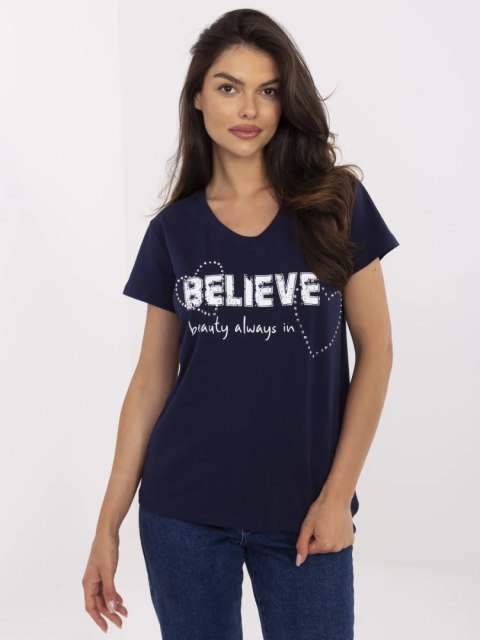 T-shirt CLM-TS-1726.87 granatowy S