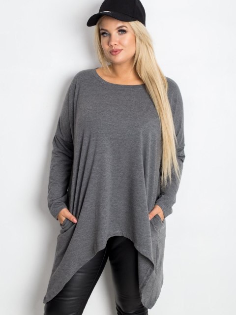Bluzka RV-BZ-5031.06X ciemny szary one size XL/2XL