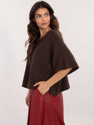 Sweter IT-SW-0811.82P ciemny brązowy