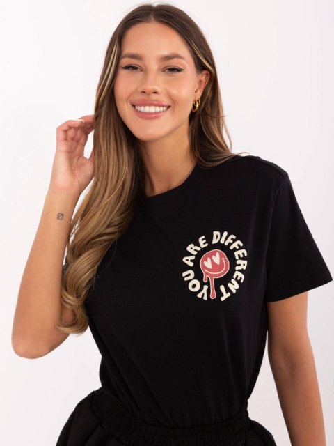 T-shirt D12022AC02645E grafitowy XS