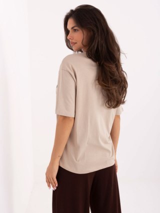 T-shirt D12083AI02799A beżowy XS