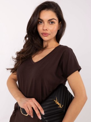 T-shirt RV-TS-4832.47P ciemny brązowy XL