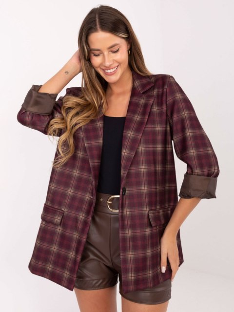 Marynarka IT-MA-21739.16P bordowy