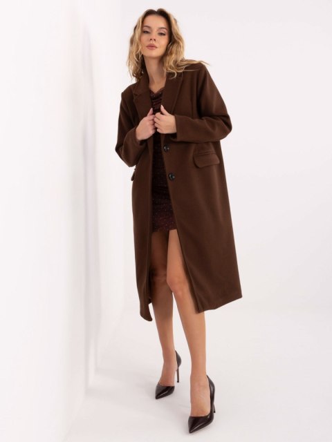 Płaszcz IT-PL-80320.65 ciemny brązowy