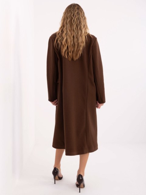 Płaszcz IT-PL-80320.65 ciemny brązowy