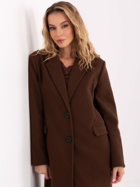 Płaszcz IT-PL-80320.65 ciemny brązowy