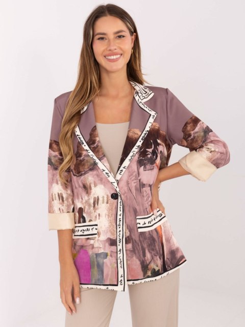 Marynarka IT-MA-18525.80 ciemny bezowy