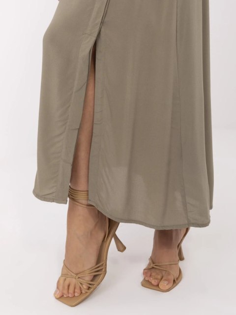 Spódnica D73761M50222A khaki XS