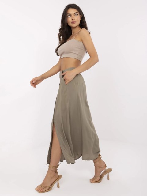 Spódnica D73761M50222A khaki S