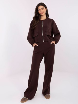 Spodnie MJ-SP-H3057.69 ciemny brązowy