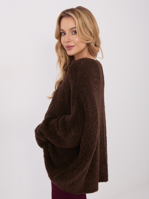 Sweter CH-SW-72981.05P ciemny brązowy