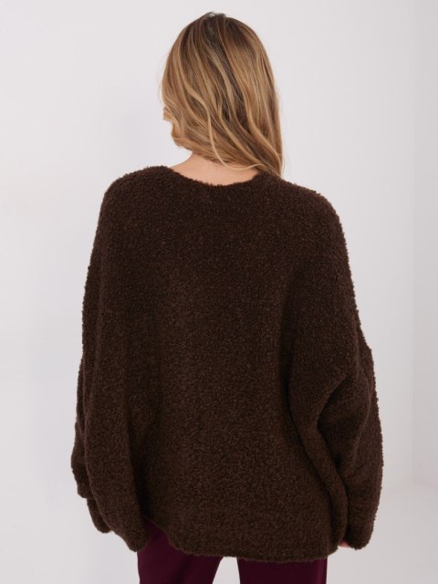 Sweter CH-SW-72981.05P ciemny brązowy