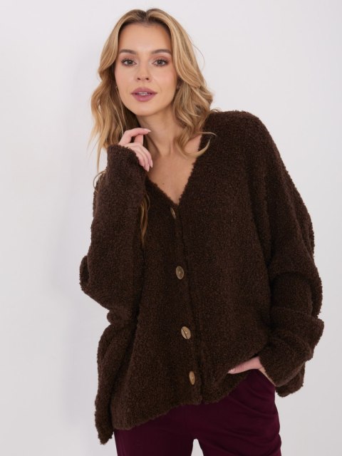 Sweter CH-SW-72981.05P ciemny brązowy