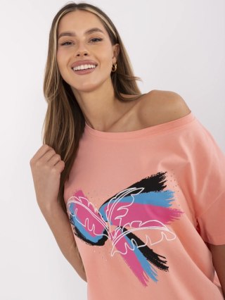 T-shirt CLM-TS-1019.79 koralowy M