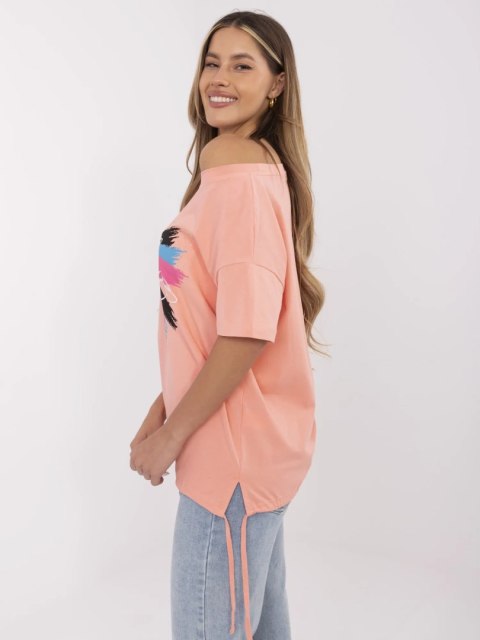 T-shirt CLM-TS-1019.79 koralowy M