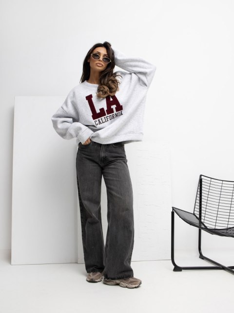 Bluza RV-BL-A1035.13 jasny szary