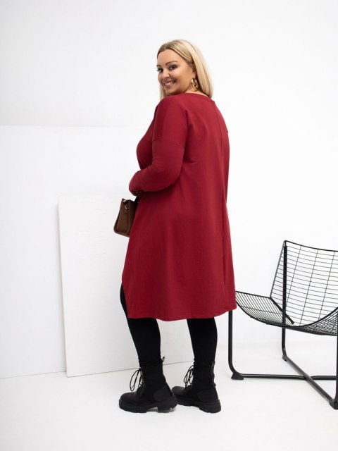 Tunika RV-TU-5042.09X bordowy one size XL/2XL