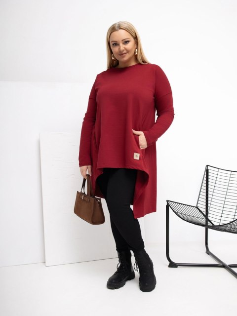 Tunika RV-TU-5042.09X bordowy one size XL/2XL