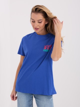 T-shirt D12022AH02645W ciemny niebieski L
