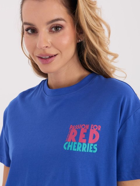 T-shirt D12022AH02645W ciemny niebieski L